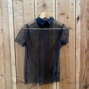 Who What Wear Sheer Top